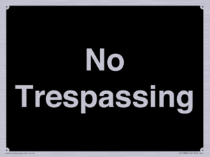 No Trespassing